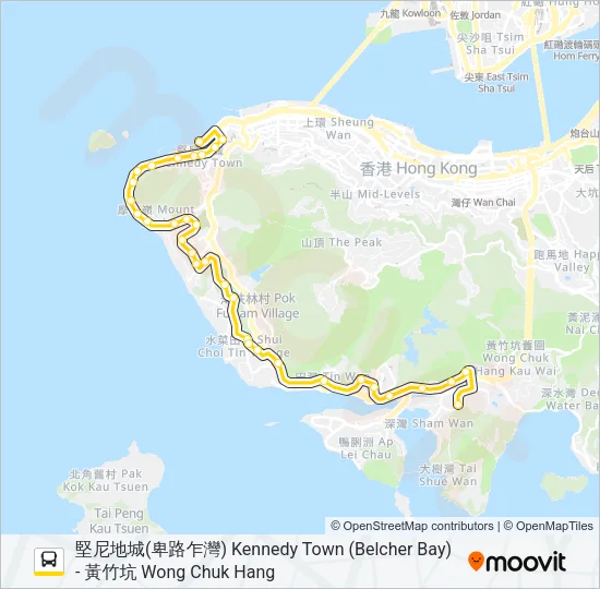 47P Bus Line Map