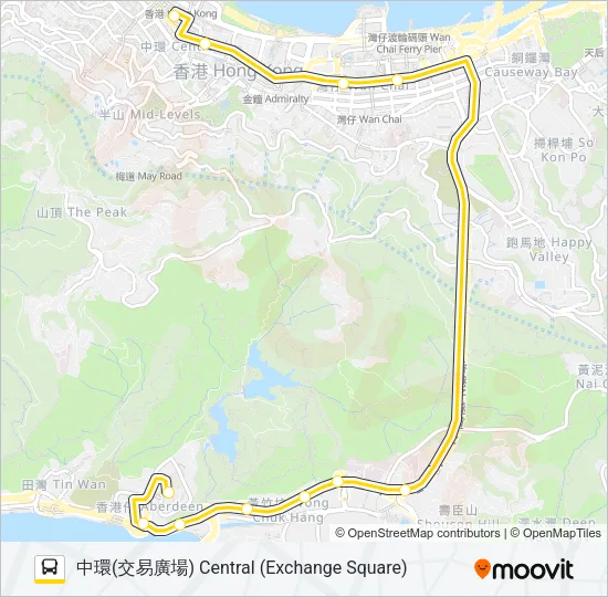 70P Bus Line Map