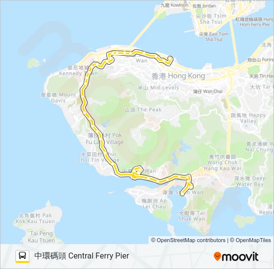 71P Bus Line Map