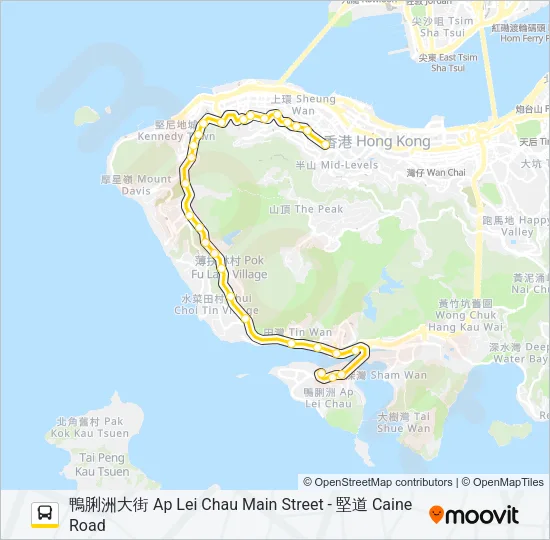93C Bus Line Map