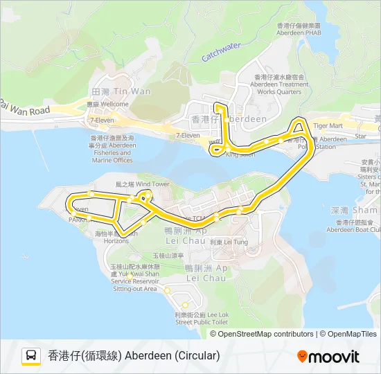 95C Bus Line Map
