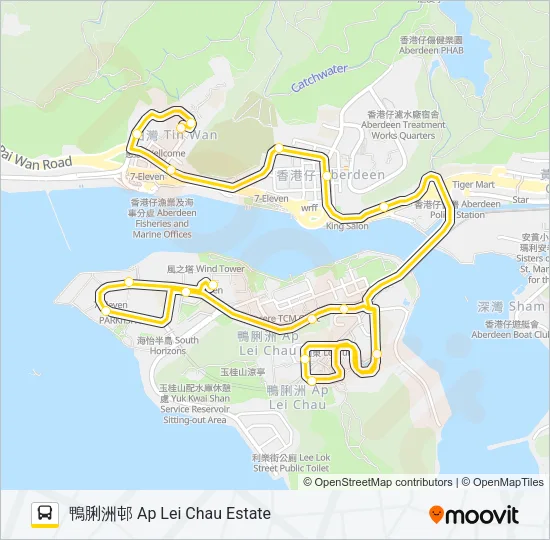 95P Bus Line Map