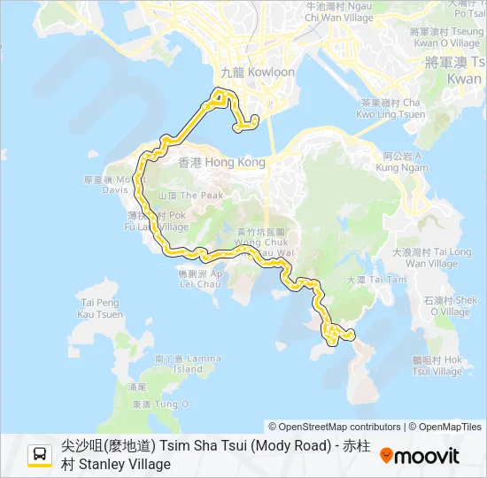 973 Bus Line Map