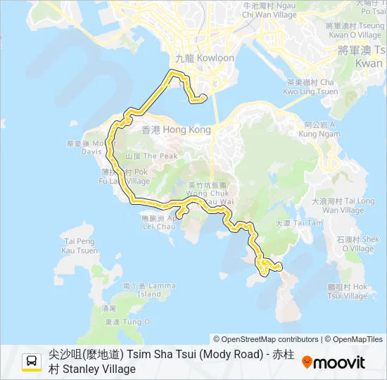 973 Bus Line Map