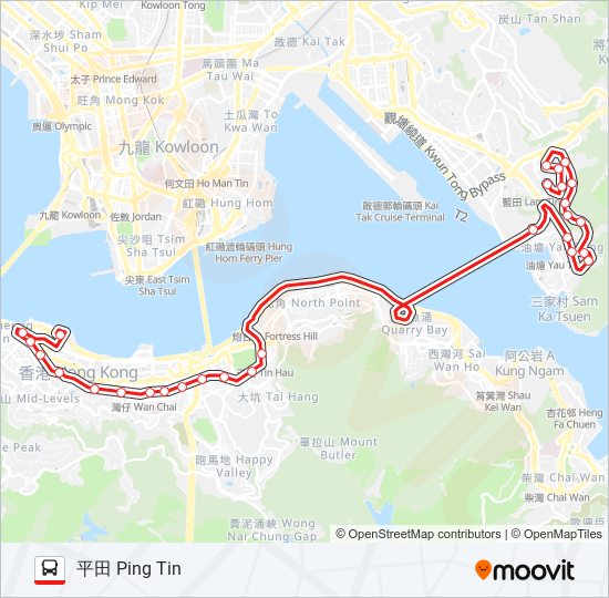 603 bus Line Map