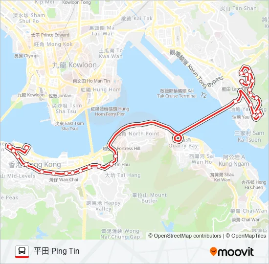 603 Bus Line Map