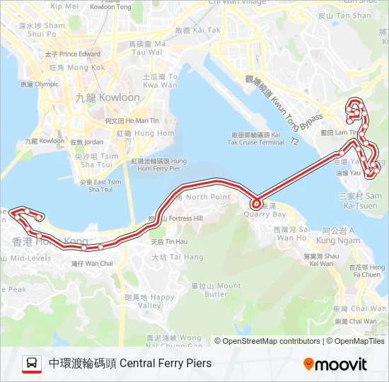 603 Bus Line Map