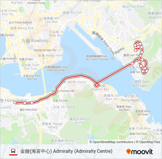 巴士603的線路圖