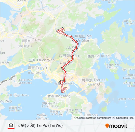 271S Bus Line Map