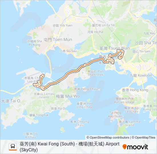 E32 Bus Line Map
