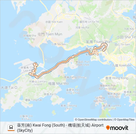 E32 Bus Line Map