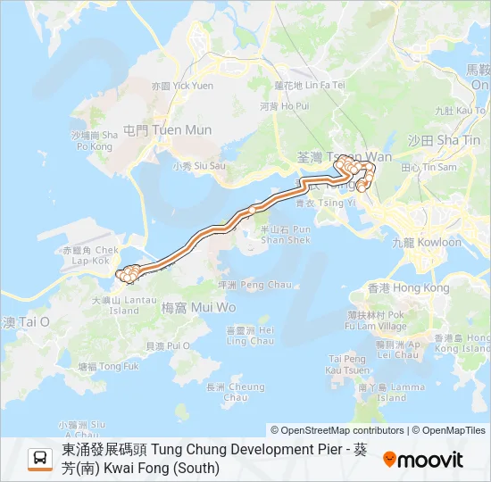 E32A Bus Line Map