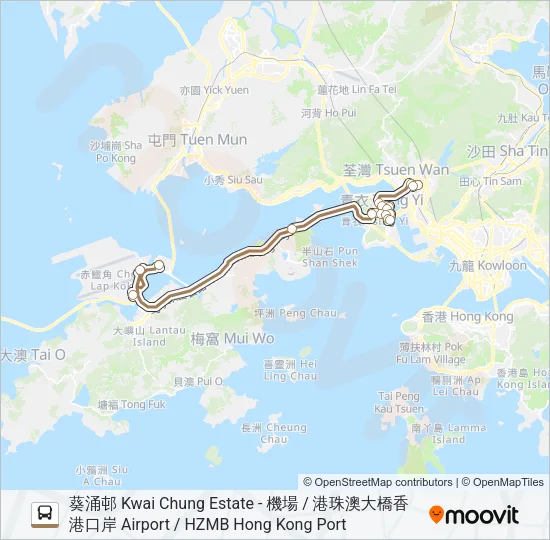 NA32 Bus Line Map