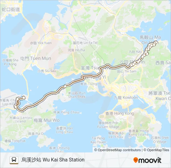 NA40 Bus Line Map