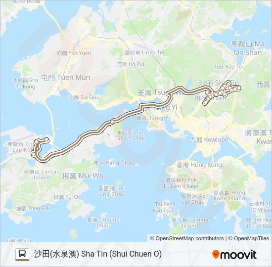 NA41 Bus Line Map
