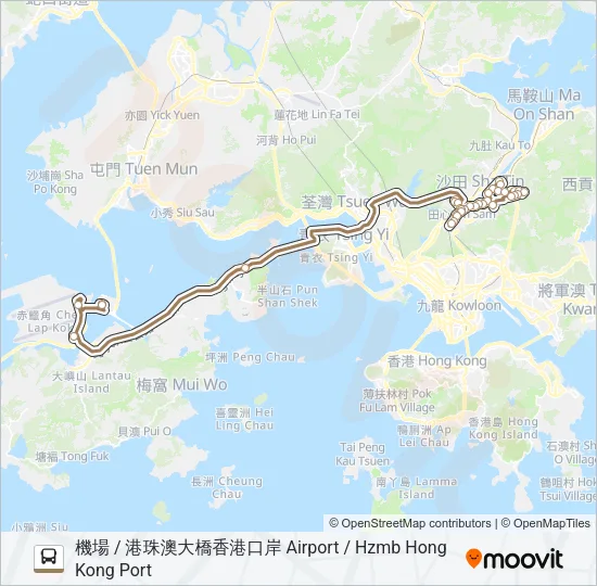NA41 Bus Line Map