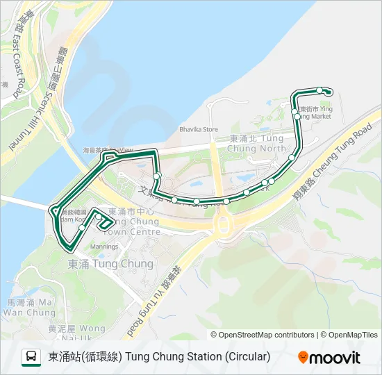 N37 Bus Line Map