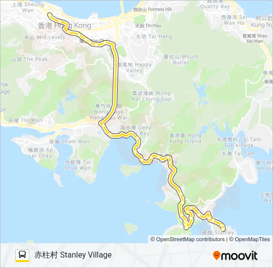 6X Bus Line Map
