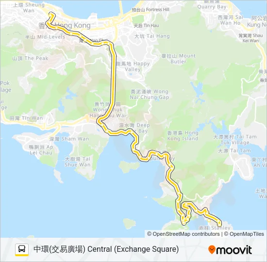 6X Bus Line Map