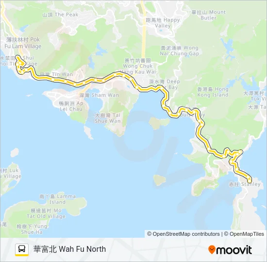73 Bus Line Map