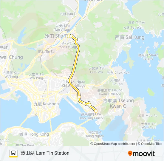 61R Bus Line Map