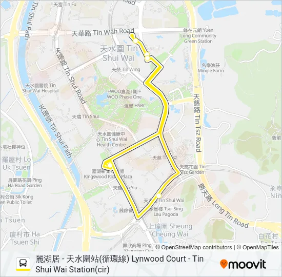 NR955 Bus Line Map