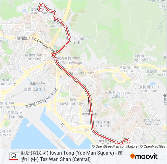 N3D bus Line Map