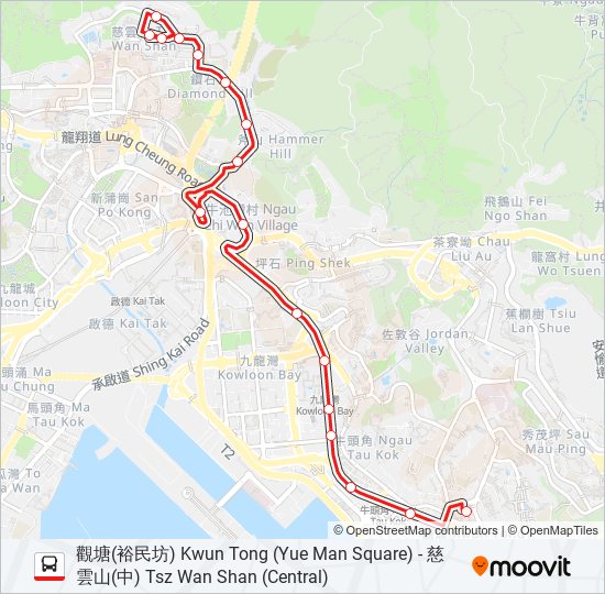 N3D bus Line Map