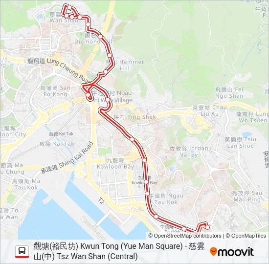 N3D Bus Line Map