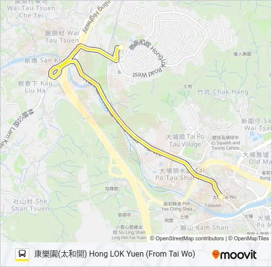 NR51 Bus Line Map
