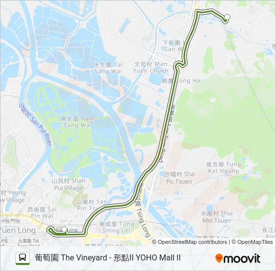 NR963 Bus Line Map