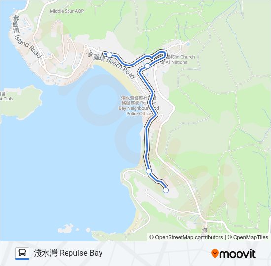 巴士HR44的線路圖