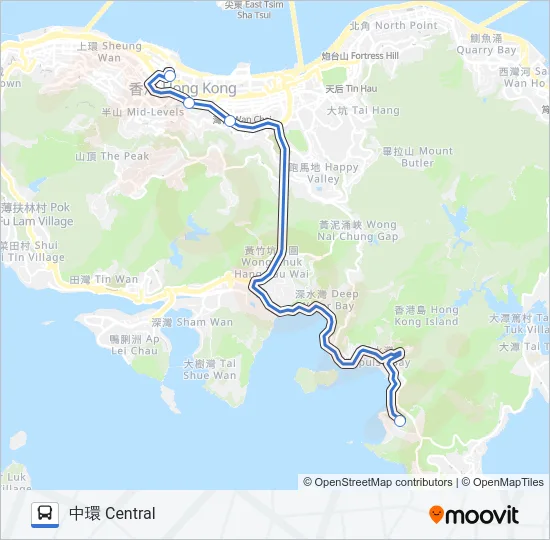 HR50 Bus Line Map