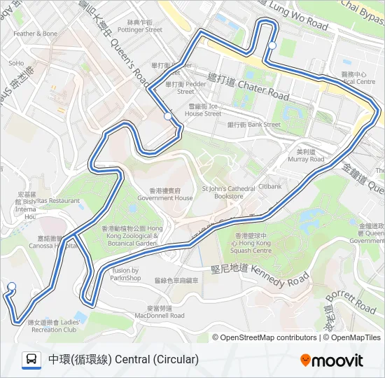HR54 Bus Line Map