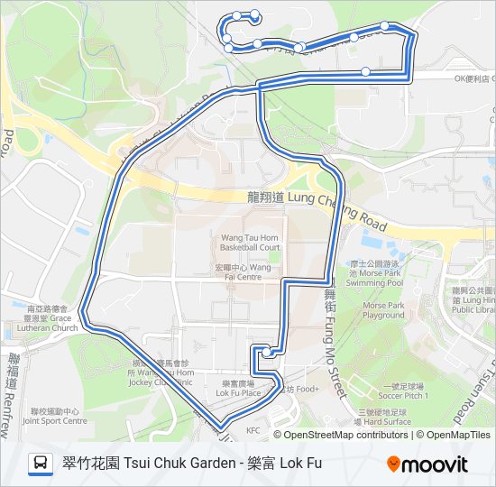 巴士KR21的線路圖