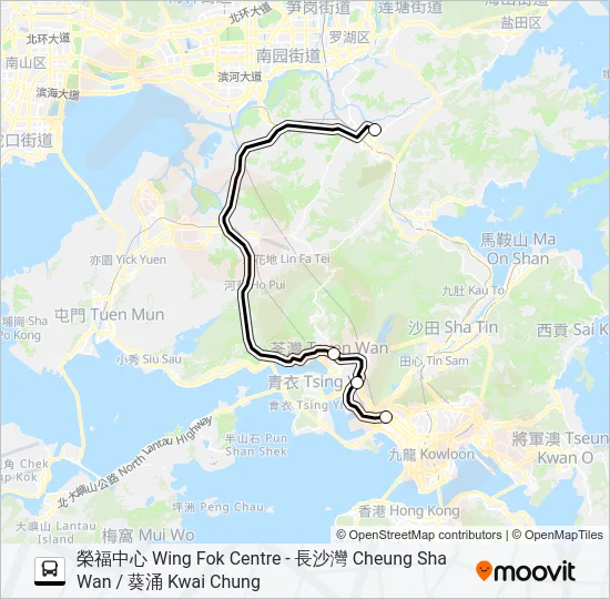 NR18 Bus Line Map