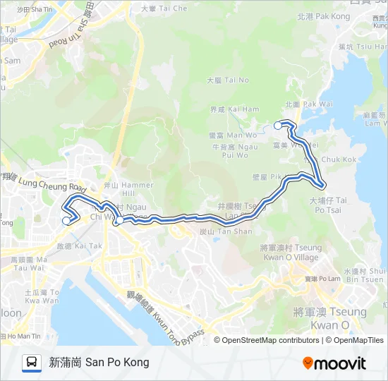 NR20 Bus Line Map