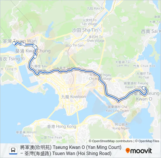 NR24 Bus Line Map