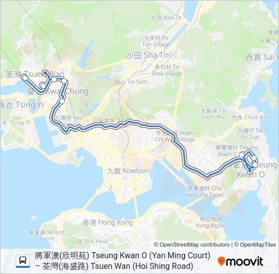 NR24 Bus Line Map