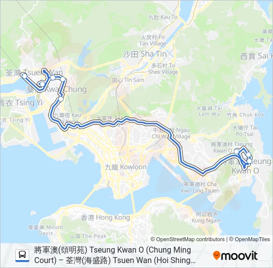 NR25 Bus Line Map