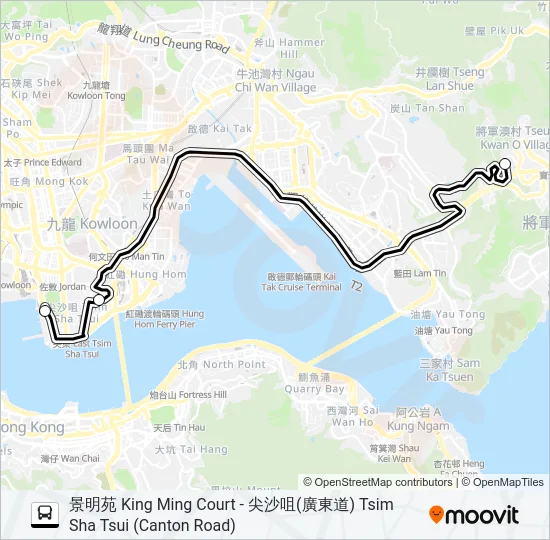 NR26 Bus Line Map