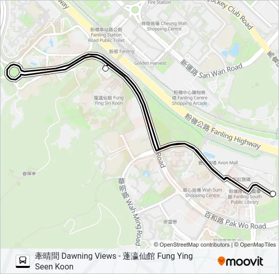 NR112 Bus Line Map
