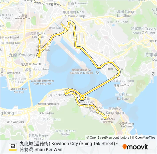 608 Bus Line Map
