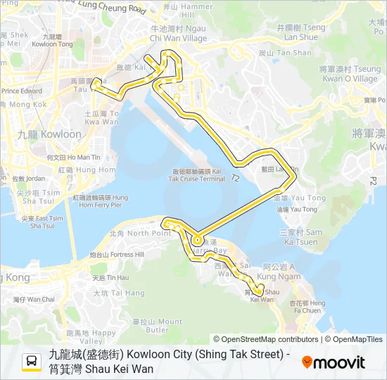 608 Bus Line Map