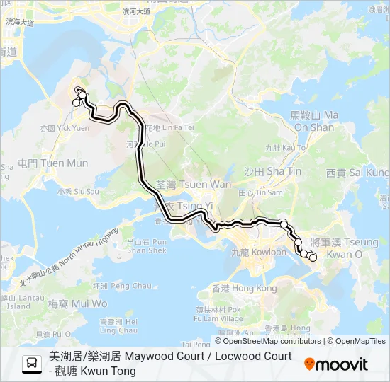 NR906 Bus Line Map