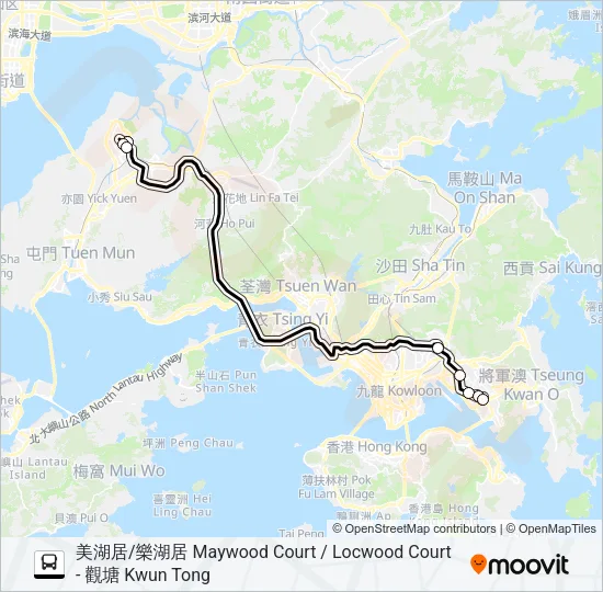NR906 Bus Line Map