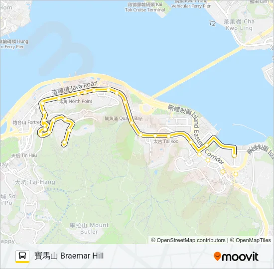 85A Bus Line Map