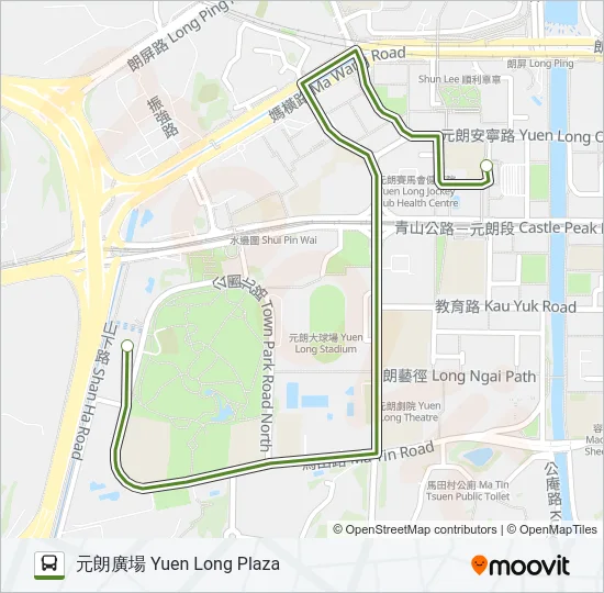 NR950 Bus Line Map