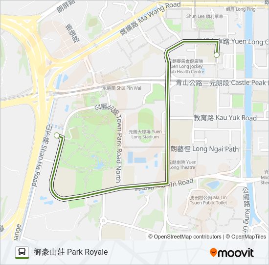 巴士NR950的線路圖