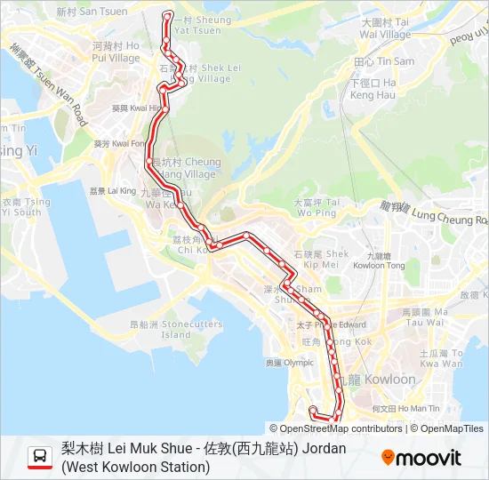 36B Bus Line Map